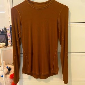 Brown Lululemon Tight Long Sleeve